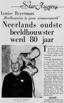 Krantenartikel ter gelegenheid van de 80ste verjaardag van Louise
              <br/>
              De Telegraaf, 1963